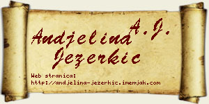 Andjelina Jezerkić vizit kartica